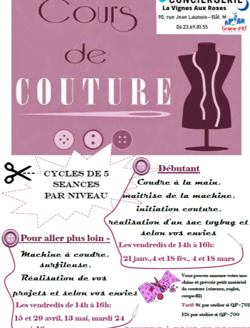 Cours de couture