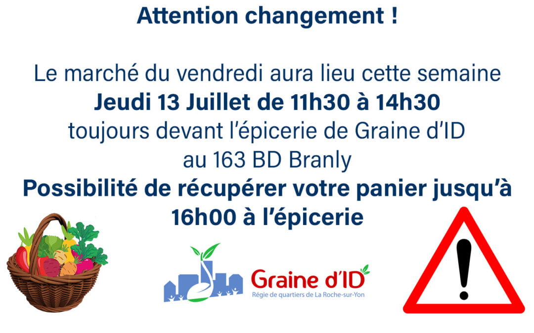 Changement exceptionnel !